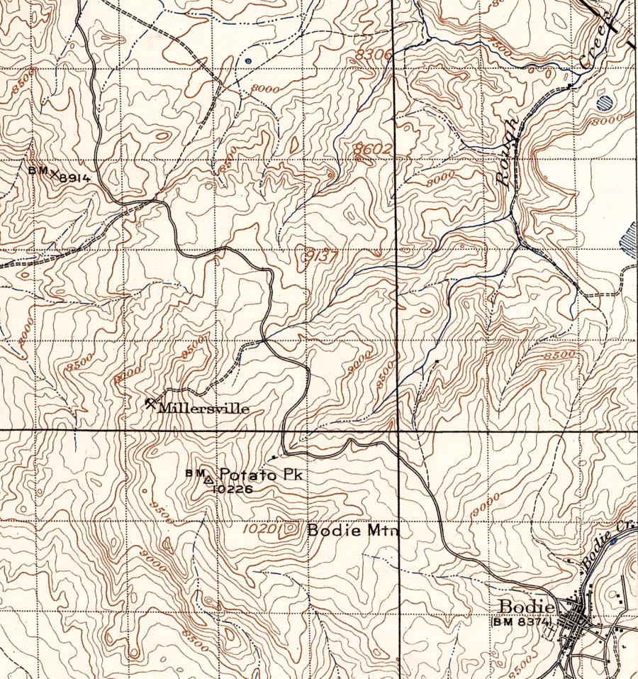 Millersville on 1909 Bridgeport quad